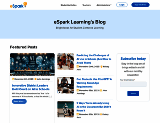 blog.esparklearning.com screenshot