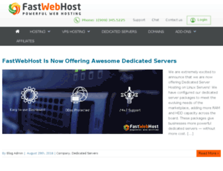 blog.fastwebhost.com screenshot