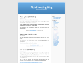 blog.fluidhosting.com screenshot