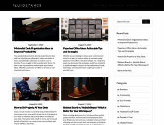 blog.fluidstance.com screenshot
