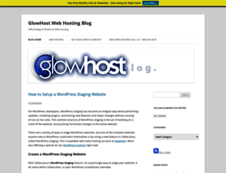 blog.glowhost.com screenshot