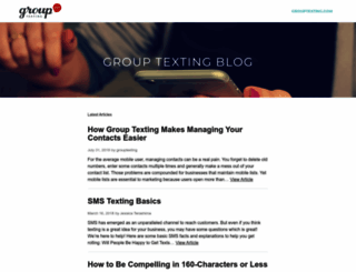blog.grouptexting.com screenshot