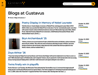 blog.gustavus.edu screenshot