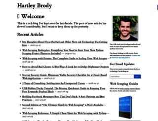 blog.hartleybrody.com screenshot