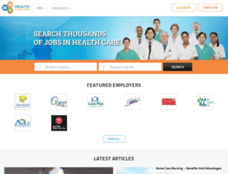 blog.healthcareerweb.com screenshot
