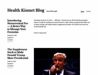 blog.healthkismet.com screenshot