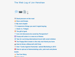blog.henshaw.me screenshot