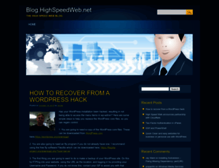 blog.highspeedweb.net screenshot