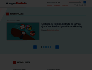 blog.hostalia.com screenshot