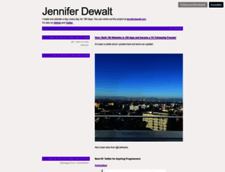 blog.jenniferdewalt.com screenshot