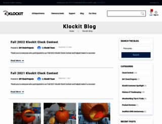 blog.klockit.com screenshot