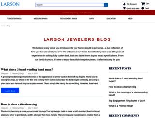 blog.larsonjewelers.com screenshot