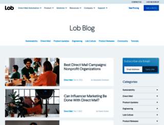 blog.lob.com screenshot