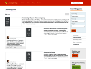 blog.localgiving.org screenshot