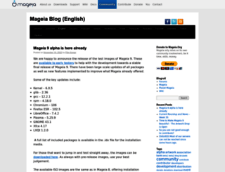 blog.mageia.org screenshot