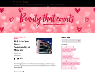 blog.marykay.com screenshot