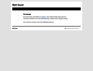 blog.mattgoyer.com screenshot