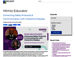 blog.mimio.com screenshot