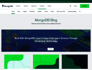 blog.mongodb.org screenshot