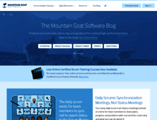 blog.mountaingoatsoftware.com screenshot