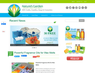 blog.naturesgardencandles.com screenshot