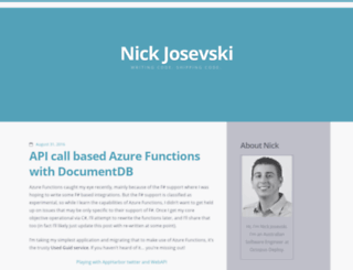 blog.nick.josevski.com screenshot