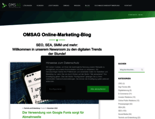 blog.omsag.de screenshot