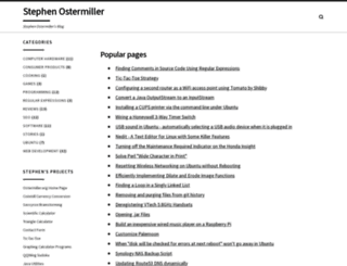 blog.ostermiller.org screenshot