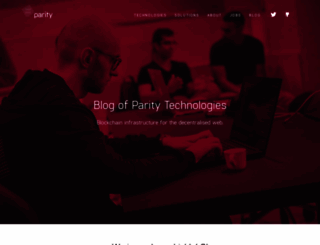 blog.parity.io screenshot