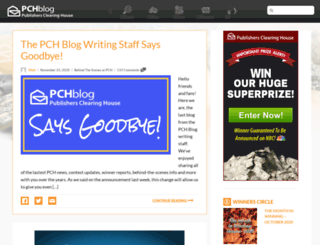 blog.pch.com screenshot