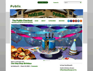 blog.publix.com screenshot