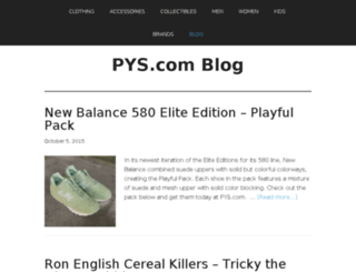 blog.pys.com screenshot