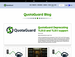 blog.quotaguard.com screenshot