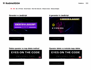 blog.ragnarson.com screenshot