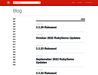 blog.rubygems.org screenshot