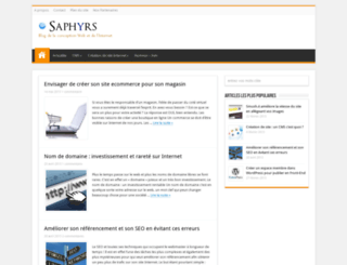 blog.saphyrs.com screenshot