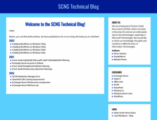 blog.scng.si screenshot