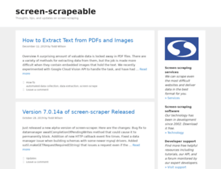 blog.screen-scraper.com screenshot