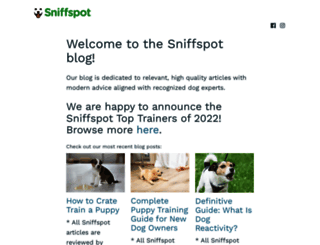 blog.sniffspot.com screenshot