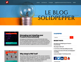 blog.solidpepper.com screenshot