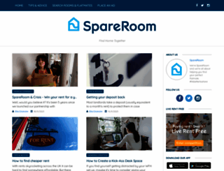 blog.spareroom.co.uk screenshot