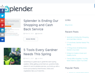 blog.splender.com screenshot