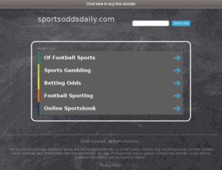 blog.sportsoddsdaily.com screenshot