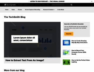 blog.techsmith.com screenshot