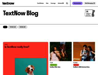 blog.textnow.com screenshot