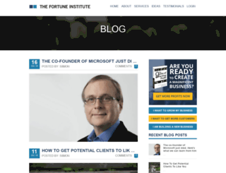 blog.thefortuneinstitute.com screenshot