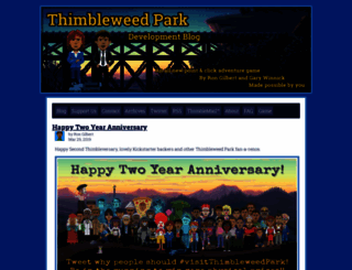 blog.thimbleweedpark.com screenshot