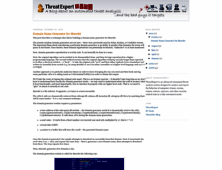 blog.threatexpert.com screenshot