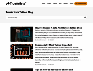 blog.trueartists.com screenshot
