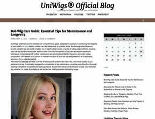blog.uniwigs.com screenshot